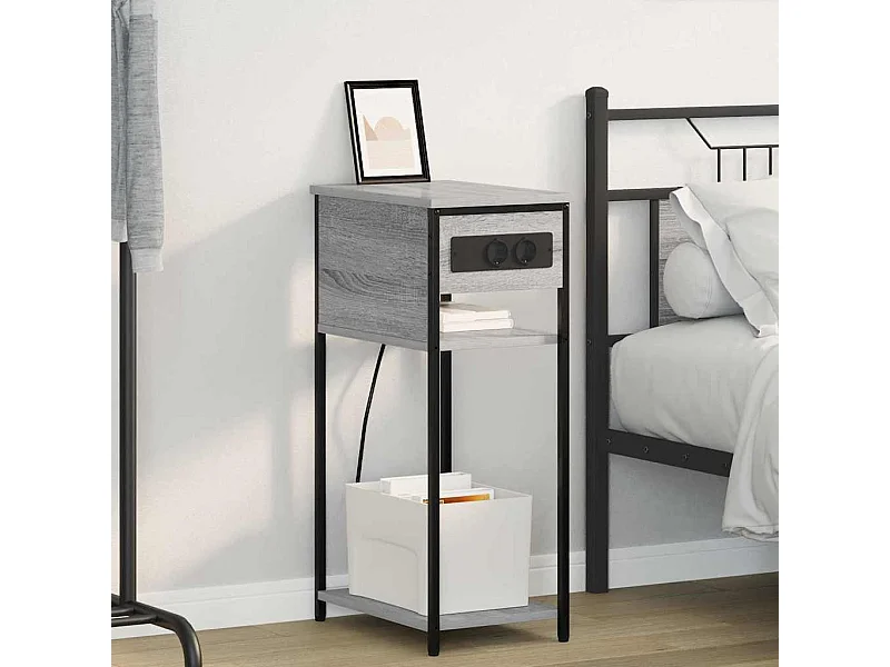 Cabinet de chevet Sonoma gris 28.1 x 40.9 x 75 cm