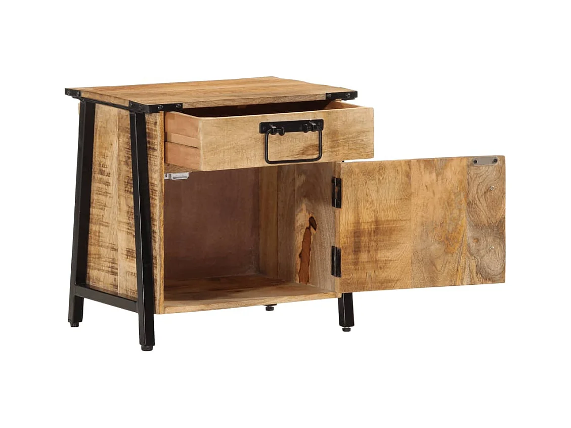 Nachttisch 40x30x42 cm massives Mangoholz