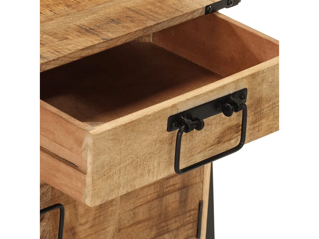 Comodino 40x30x42 cm in legno massello di mango