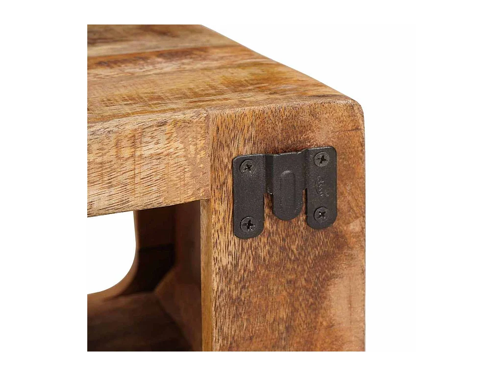 Comodini 45 x 30 x 24 cm in legno massello di mango