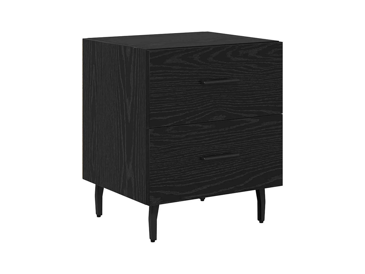 Nachtkastje met lade Zwart eiken 40 x 35 x 47,5 cm
