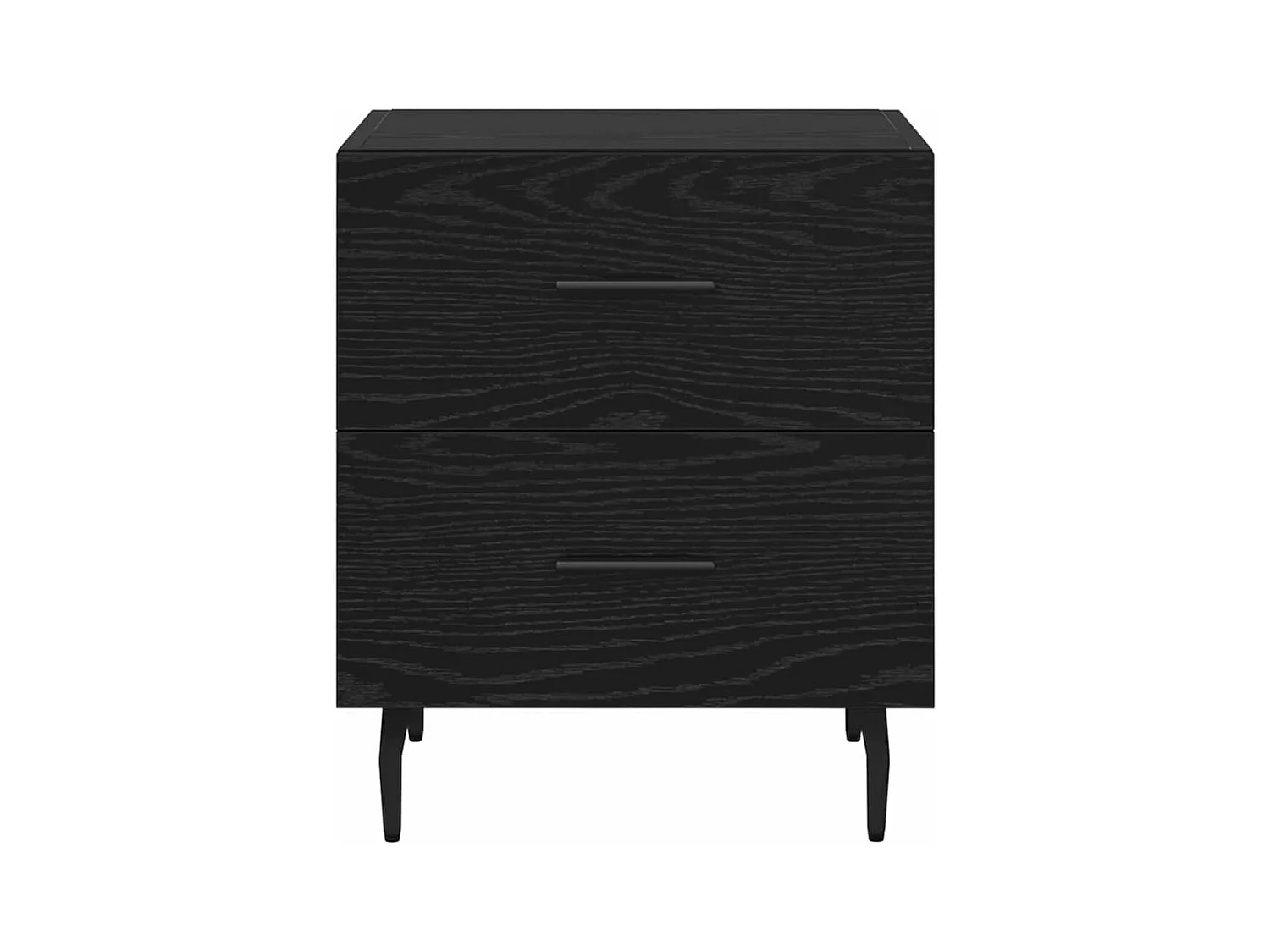 Nachtkastje met lade Zwart eiken 40 x 35 x 47,5 cm