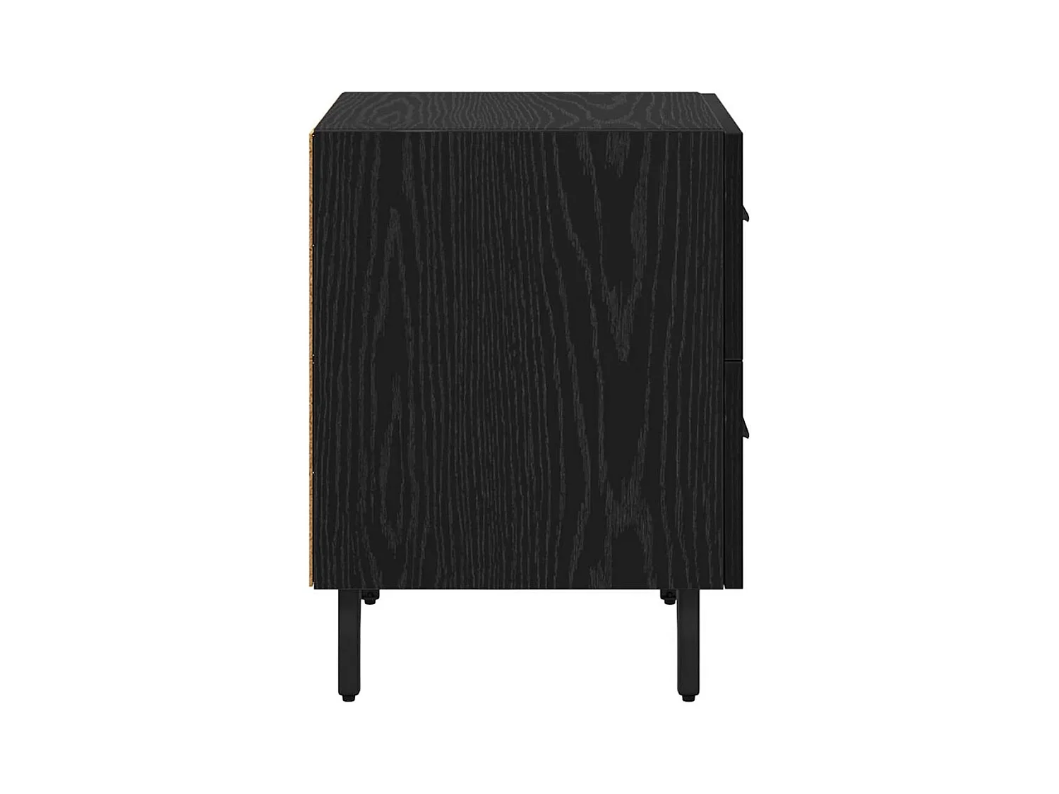 Nachtkastje met lade Zwart eiken 40 x 35 x 47,5 cm