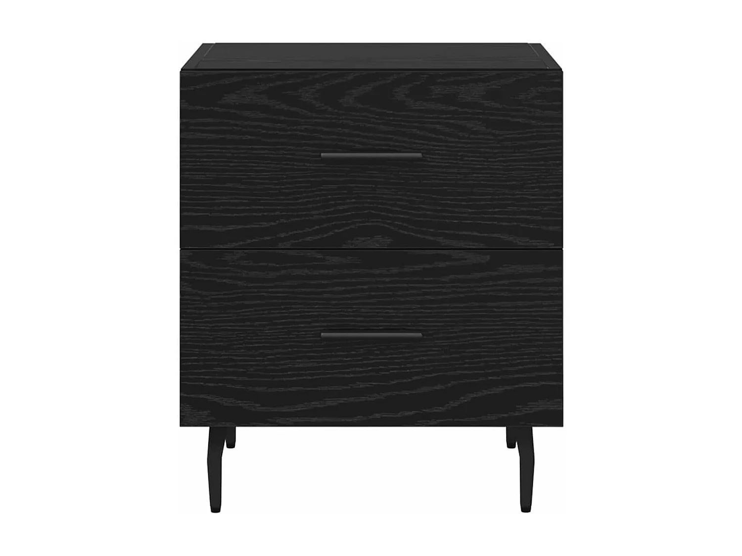 Mesilla de noche con cajón Roble negro 40 x 35 x 47,5 cm