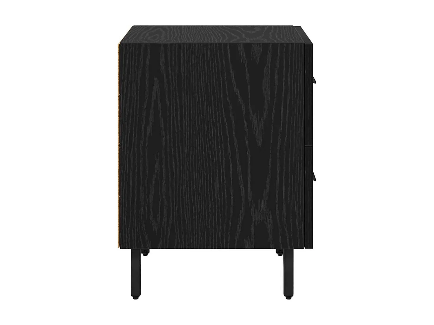 Mesilla de noche con cajón Roble negro 40 x 35 x 47,5 cm