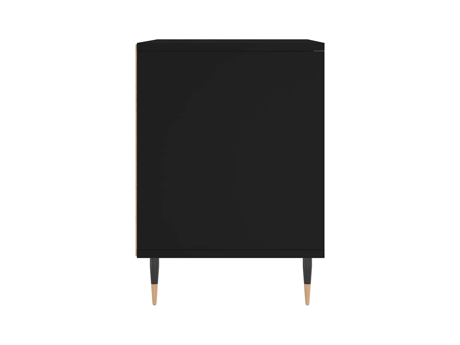 Comodino Nero 40x35x50 cm Legno ingegnerizzato