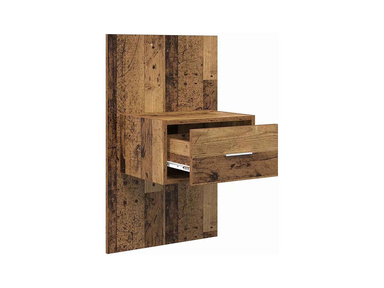 Mobile letto 2 pezzi, legno antico, 48,5 x 32,5 x 80 cm