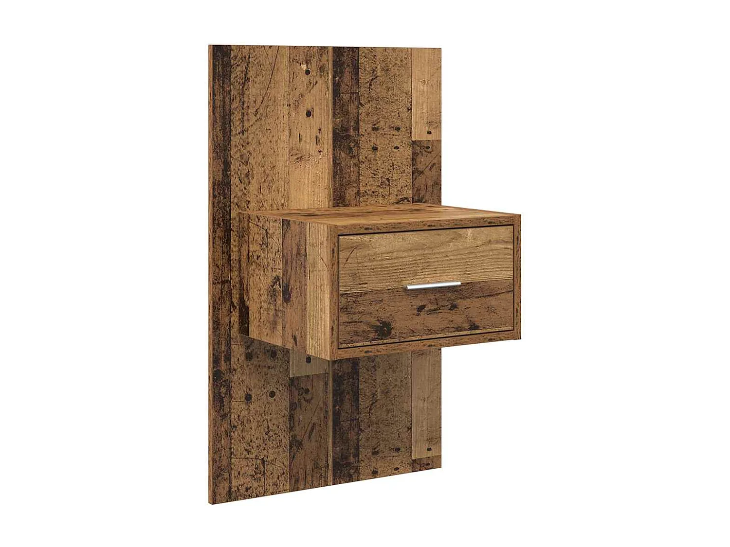 Mobile letto 2 pezzi, legno antico, 48,5 x 32,5 x 80 cm