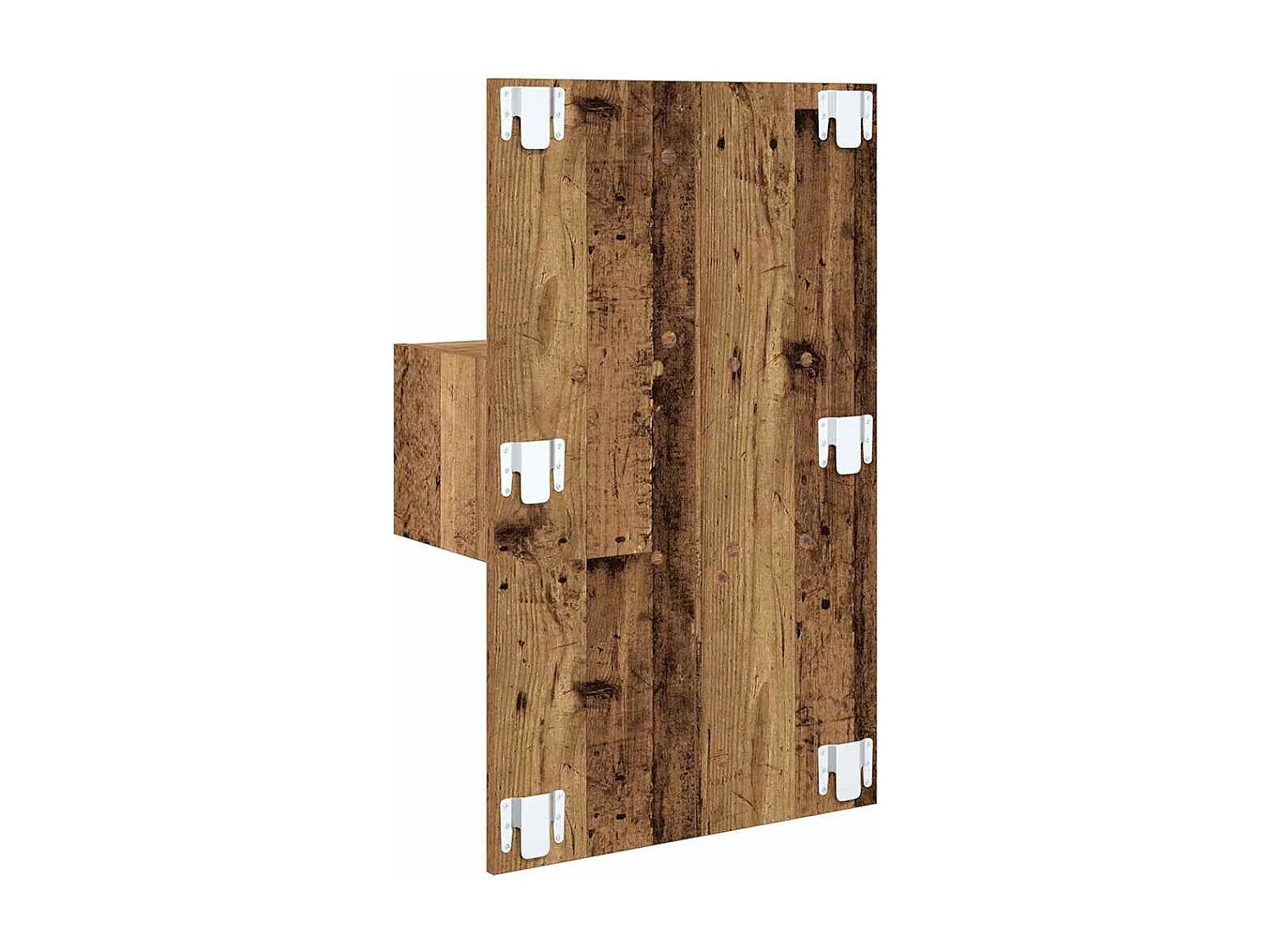 Mobile letto 2 pezzi, legno antico, 48,5 x 32,5 x 80 cm