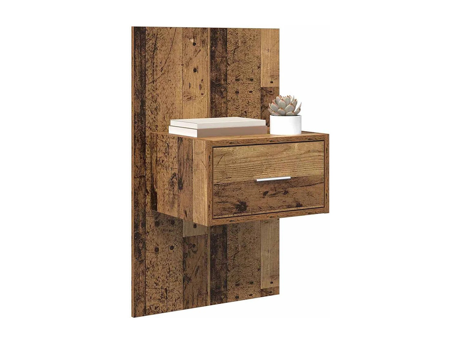 Armoire de lit 2 pcs Bois ancien 48,5 x 32,5 x 80 cm