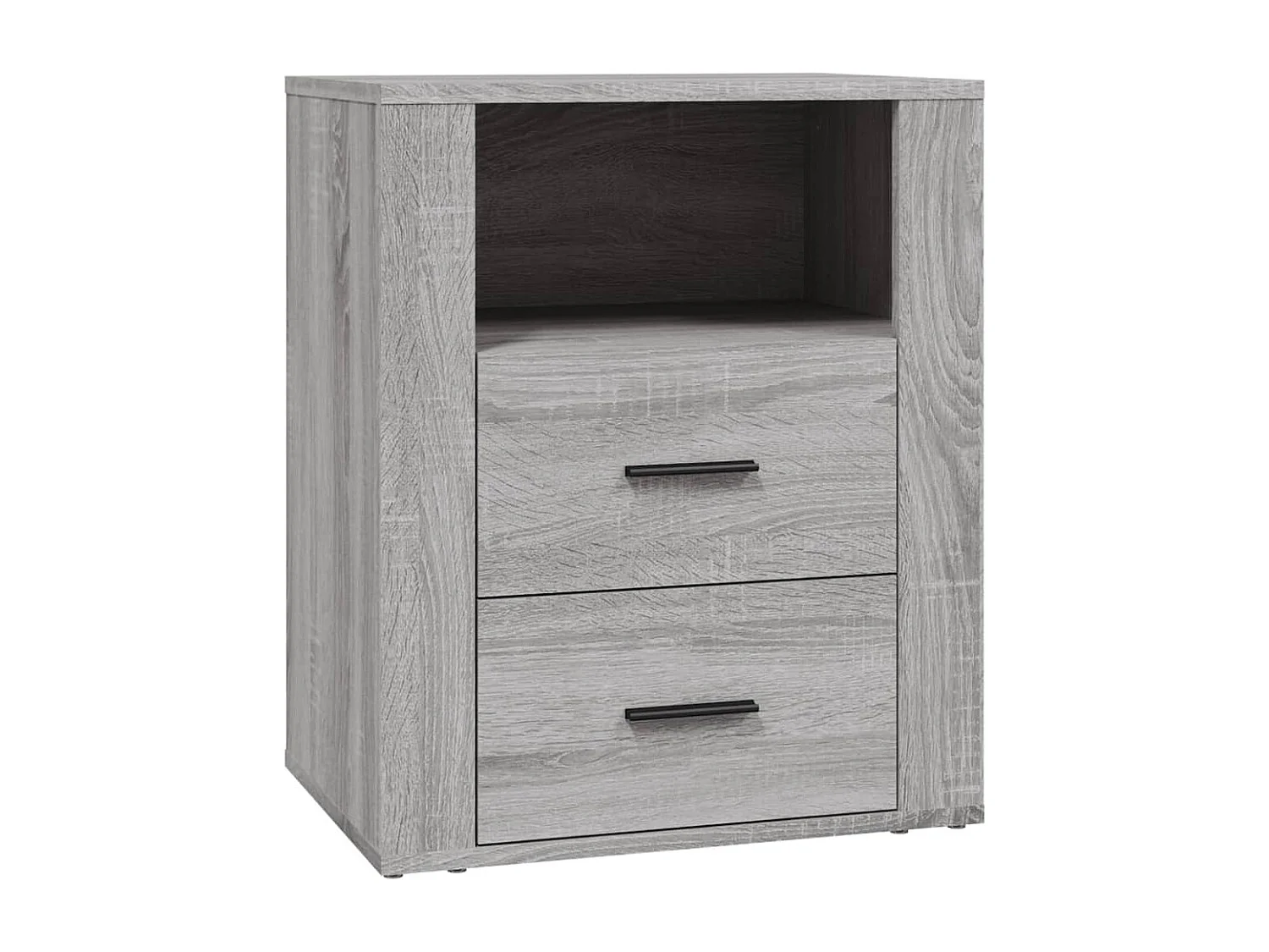 Table de chevet Sonoma gris 50x36x60 cm Bois d'ingénierie