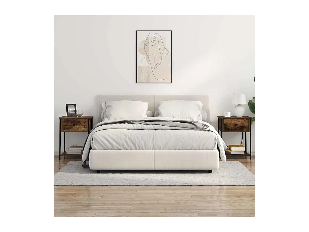 Mesilla de noche Roble ahumado 42 x 41 x 56 cm Madera de ingeniería