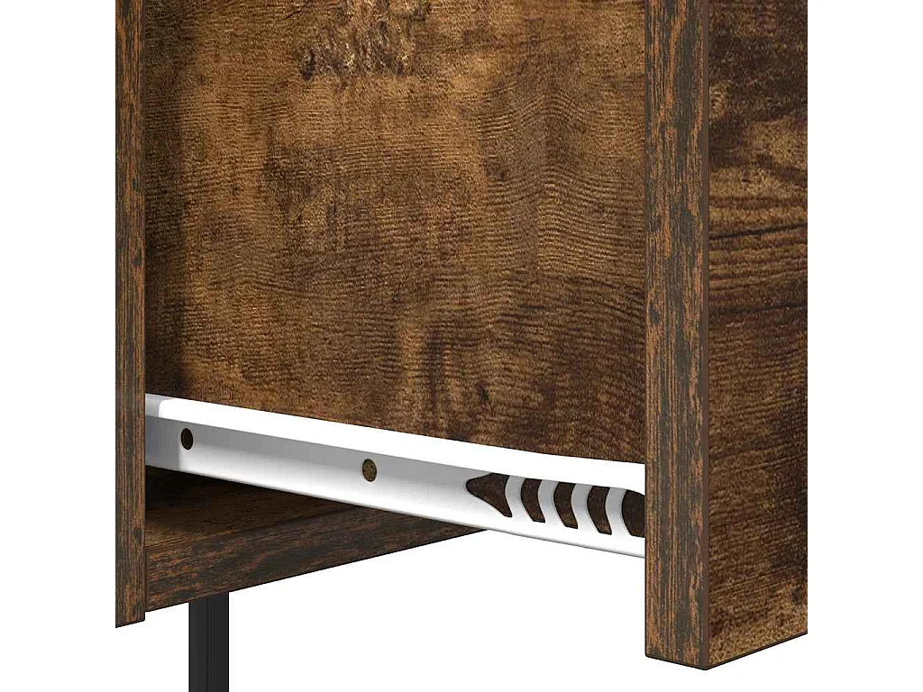 Cabinet de chevet Chêne fumé 42 x 41 x 56 cm Bois d'ingénierie