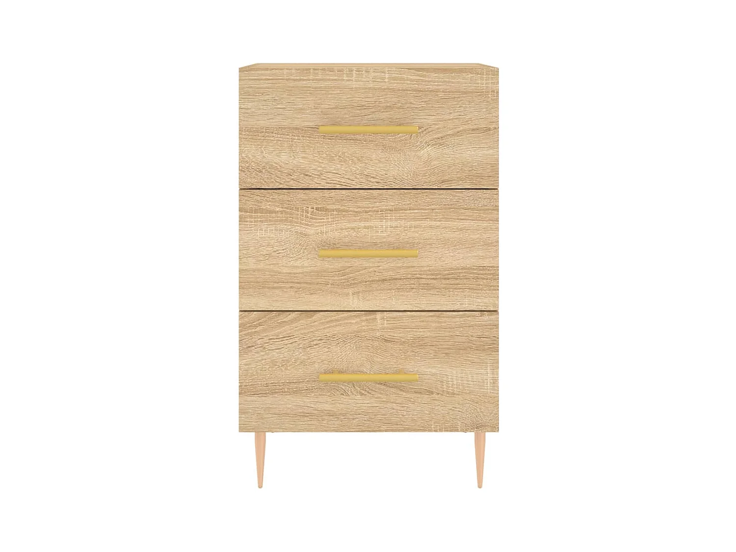 Comodino in rovere Sonoma 40x40x66 cm in legno ingegnerizzato