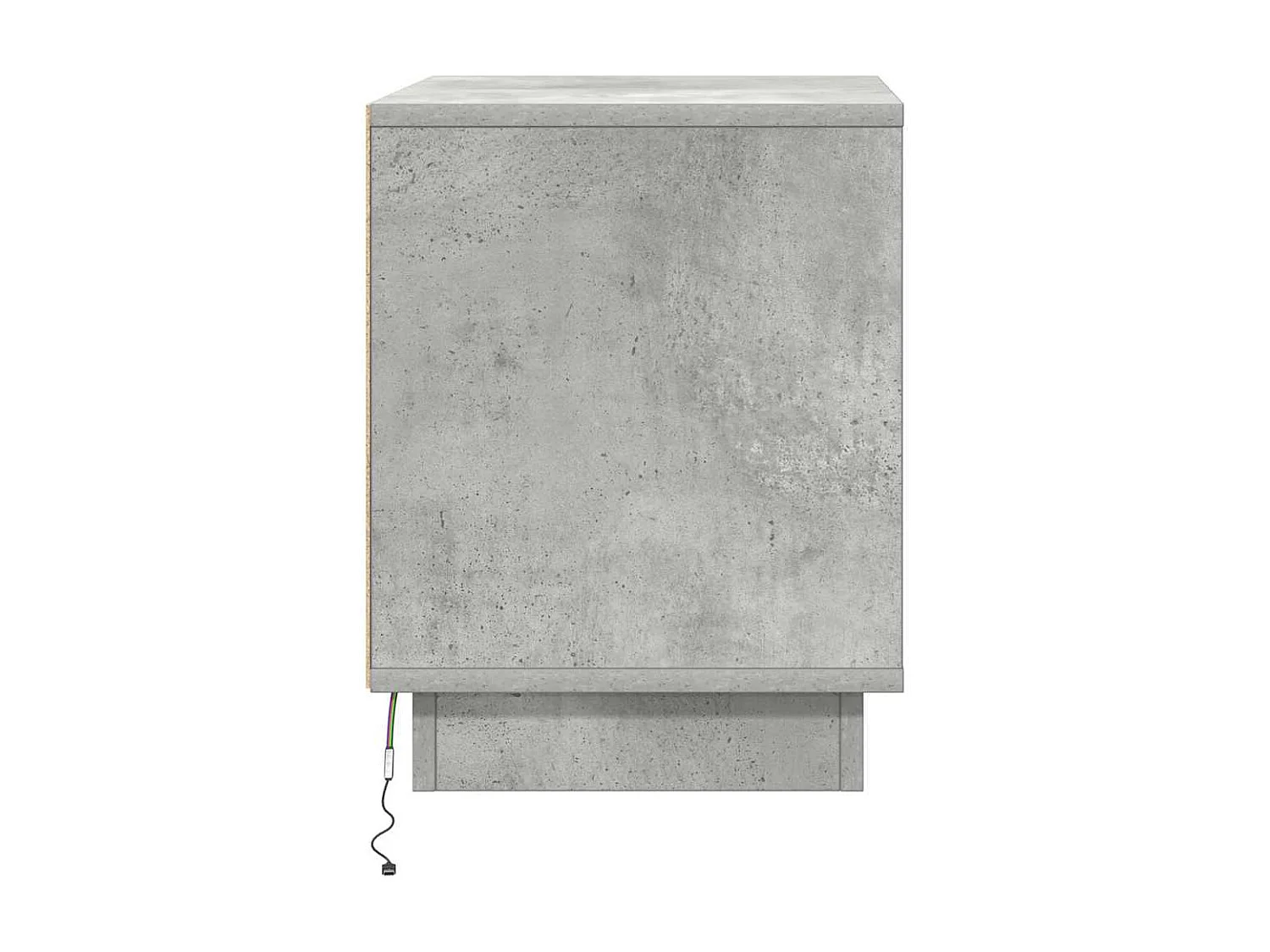 Cabinet de chevet avec 2 pcs Gris béton 44 x 34,5 x 45 cm