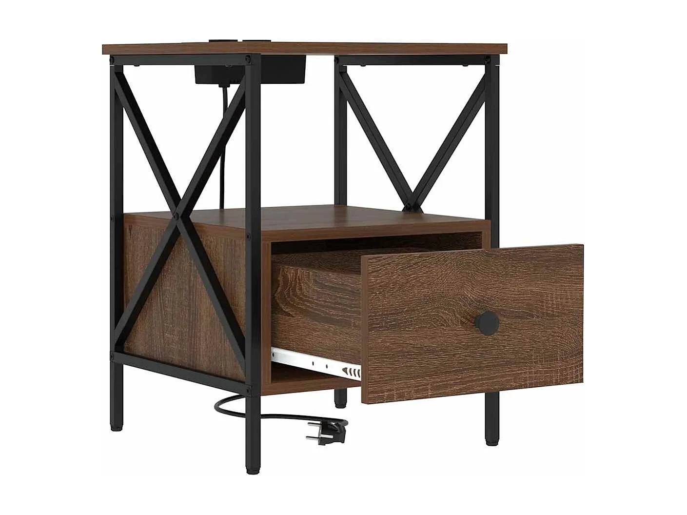 Cabinet de chevet 2 pcs Chêne marron 41.5 x 40.5 x 55 cm