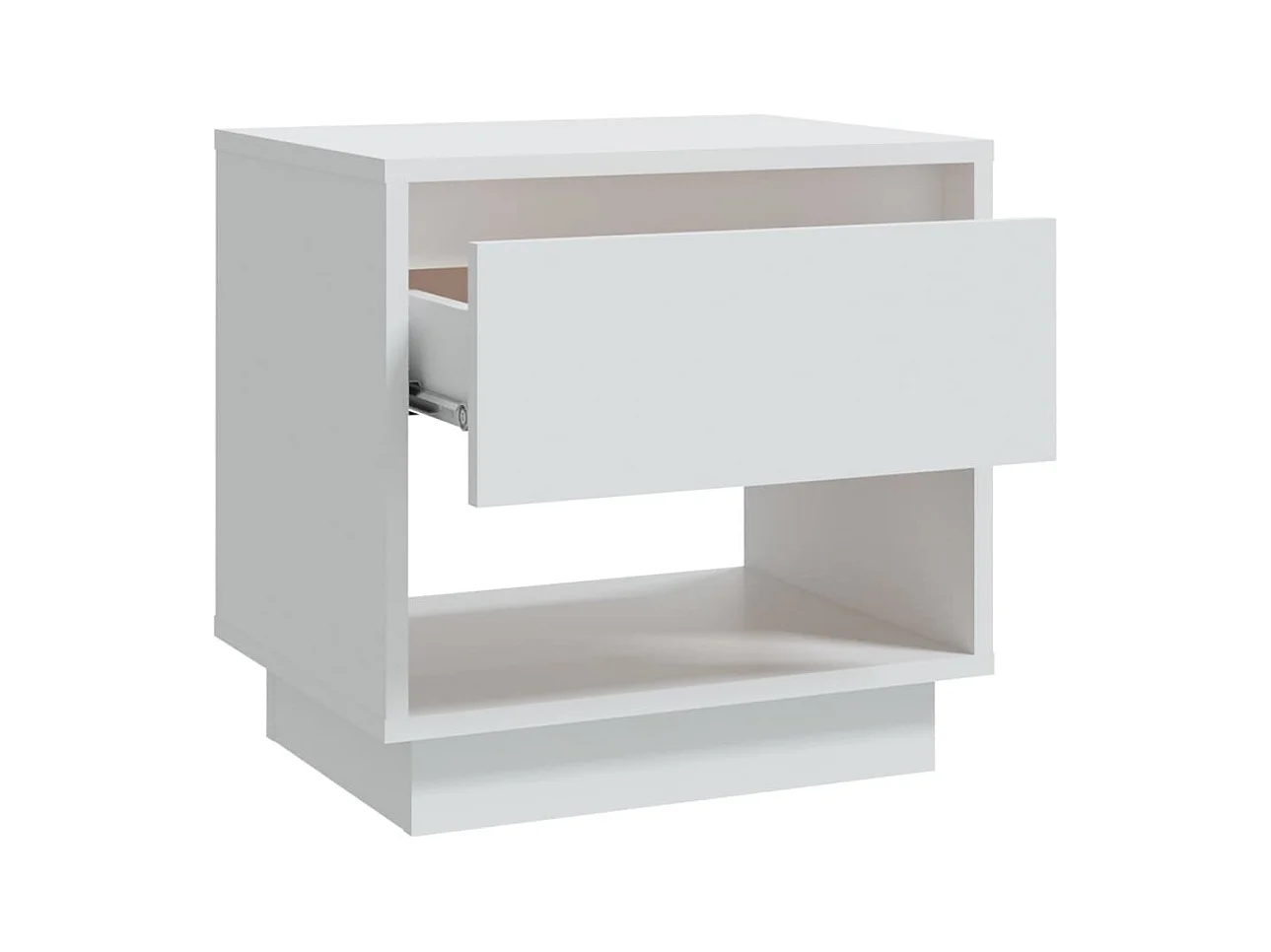 Nachtkastjes 2 stuks Wit 45x34x44 cm bewerkt hout