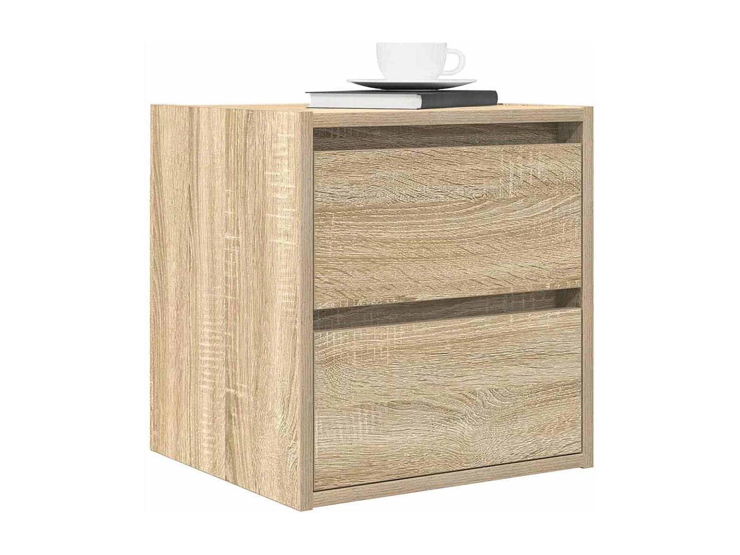 Table de chevet murale chêne sonoma 38x34x40 cm