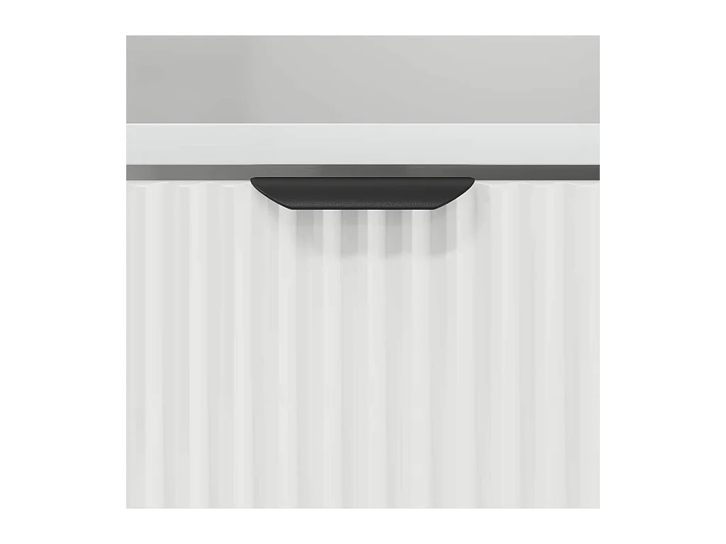 Comodino bianco 49 x 36 x 61 cm in legno ingegnerizzato