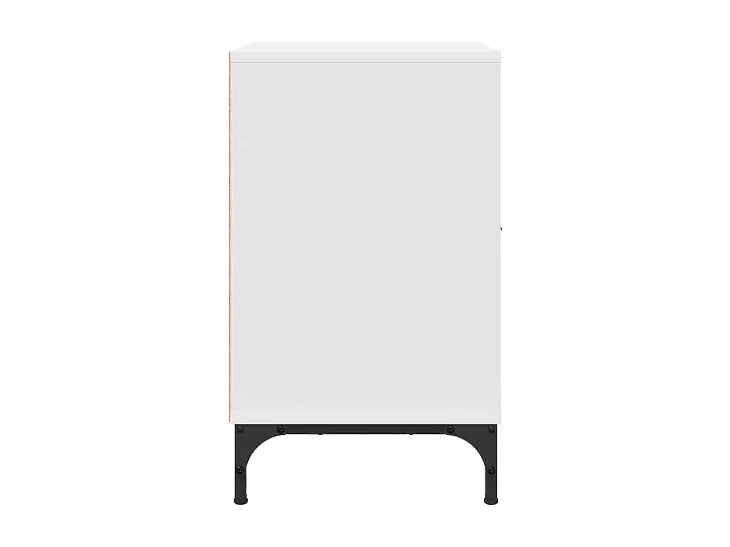 Table de chevet Blanc 49 x 36 x 61 cm Bois d'ingénierie