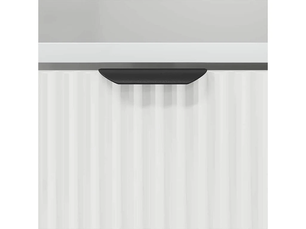 Table de chevet Blanc 49 x 36 x 61 cm Bois d'ingénierie