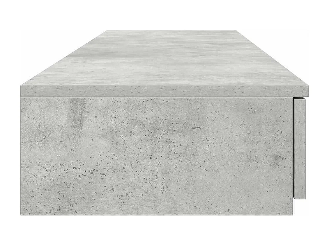Tiroirs de lit avec tiroir Gris béton 140 x 36.5 x 16.5 cm