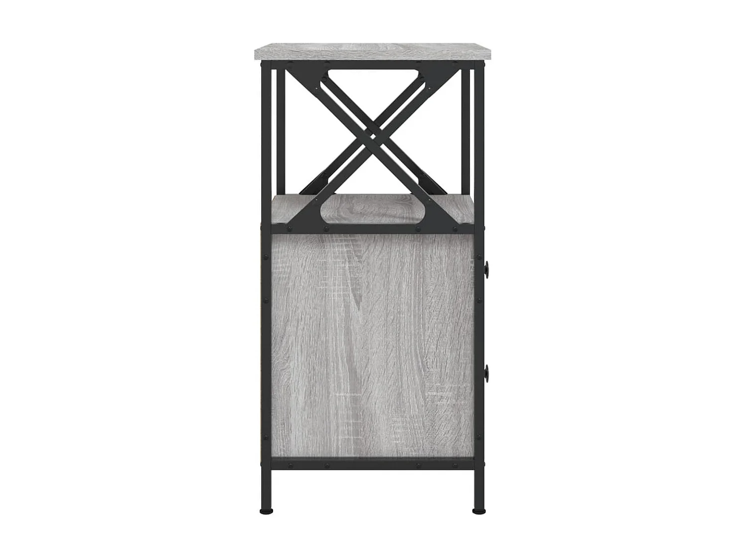 Mesitas de noche 2 piezas gris sonoma 34x35,5x70cm madera de ingeniería