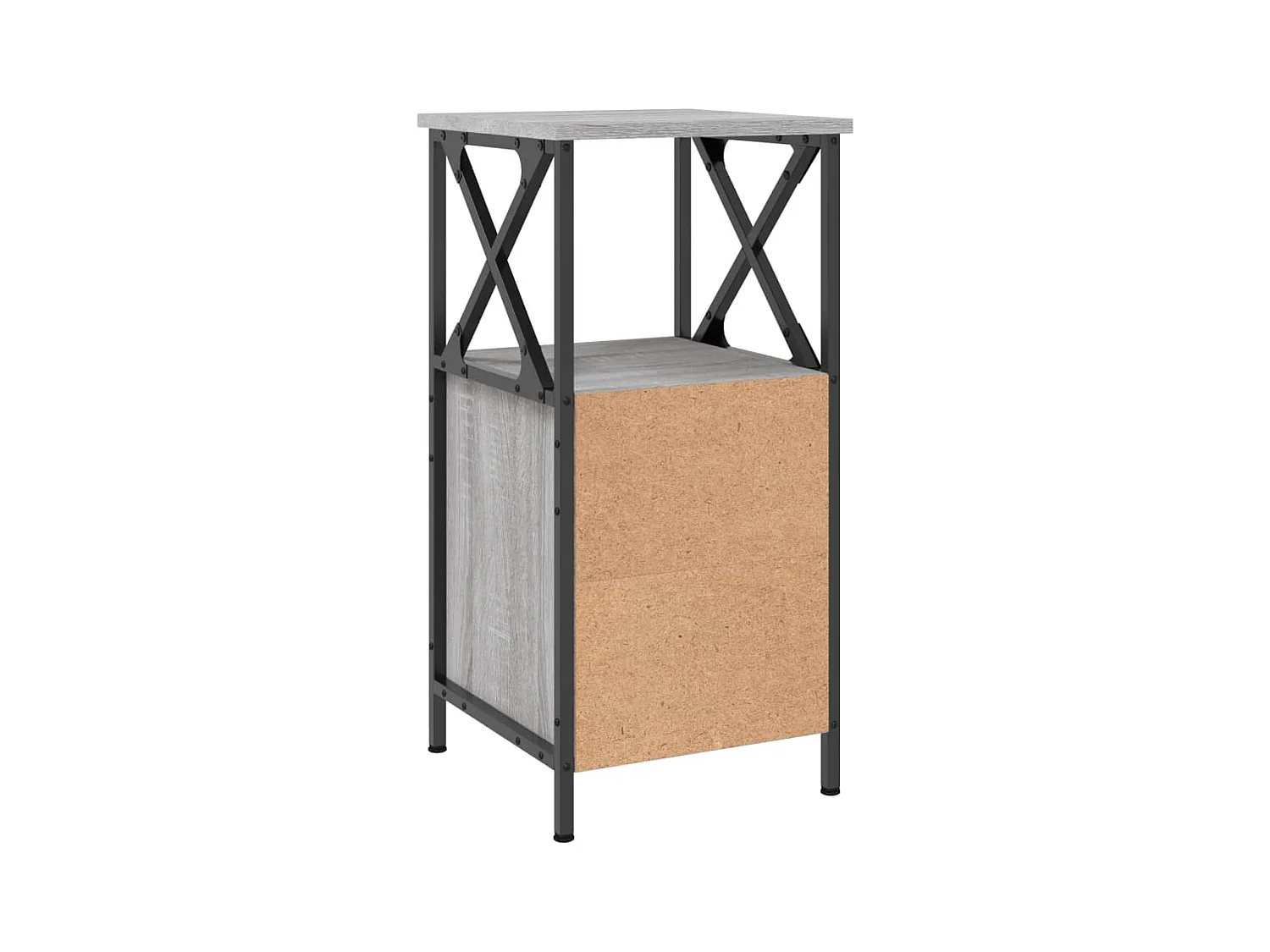 Mesitas de noche 2 piezas gris sonoma 34x35,5x70cm madera de ingeniería