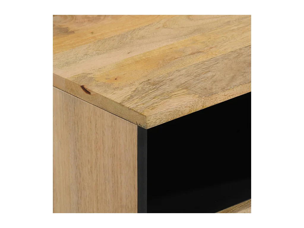 Mesita de noche 40x33x46 cm Madera maciza de mango