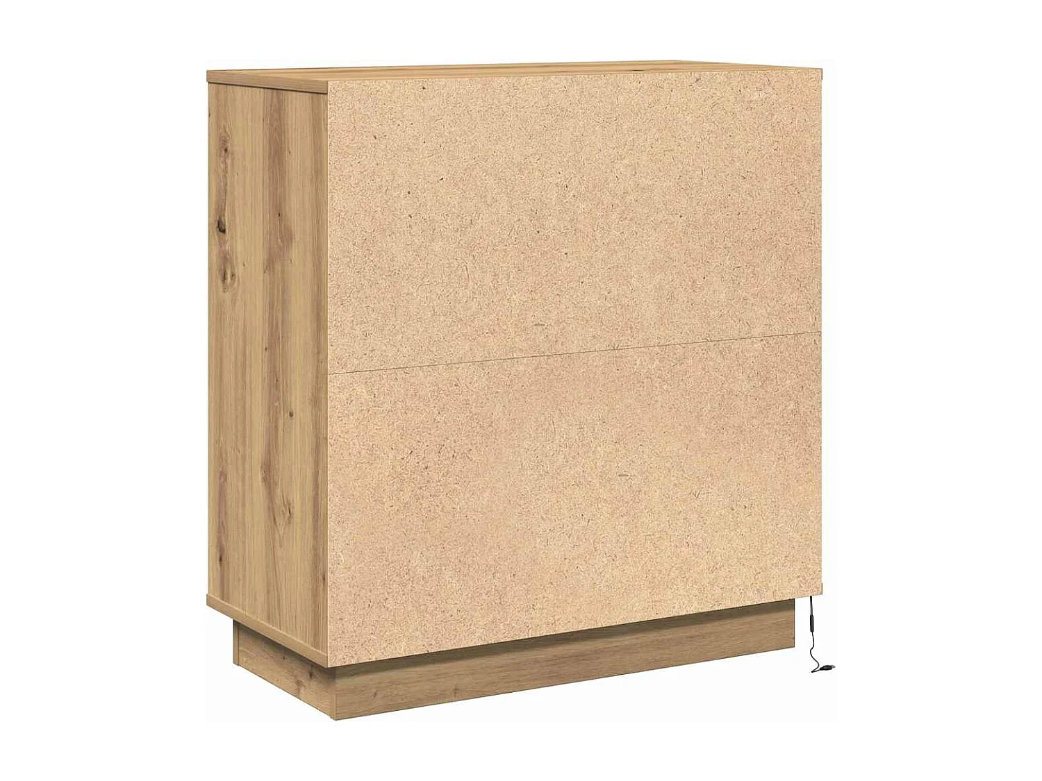 Comodino con cassetto, rovere lavorato a mano, 71 x 34,5 x 75 cm