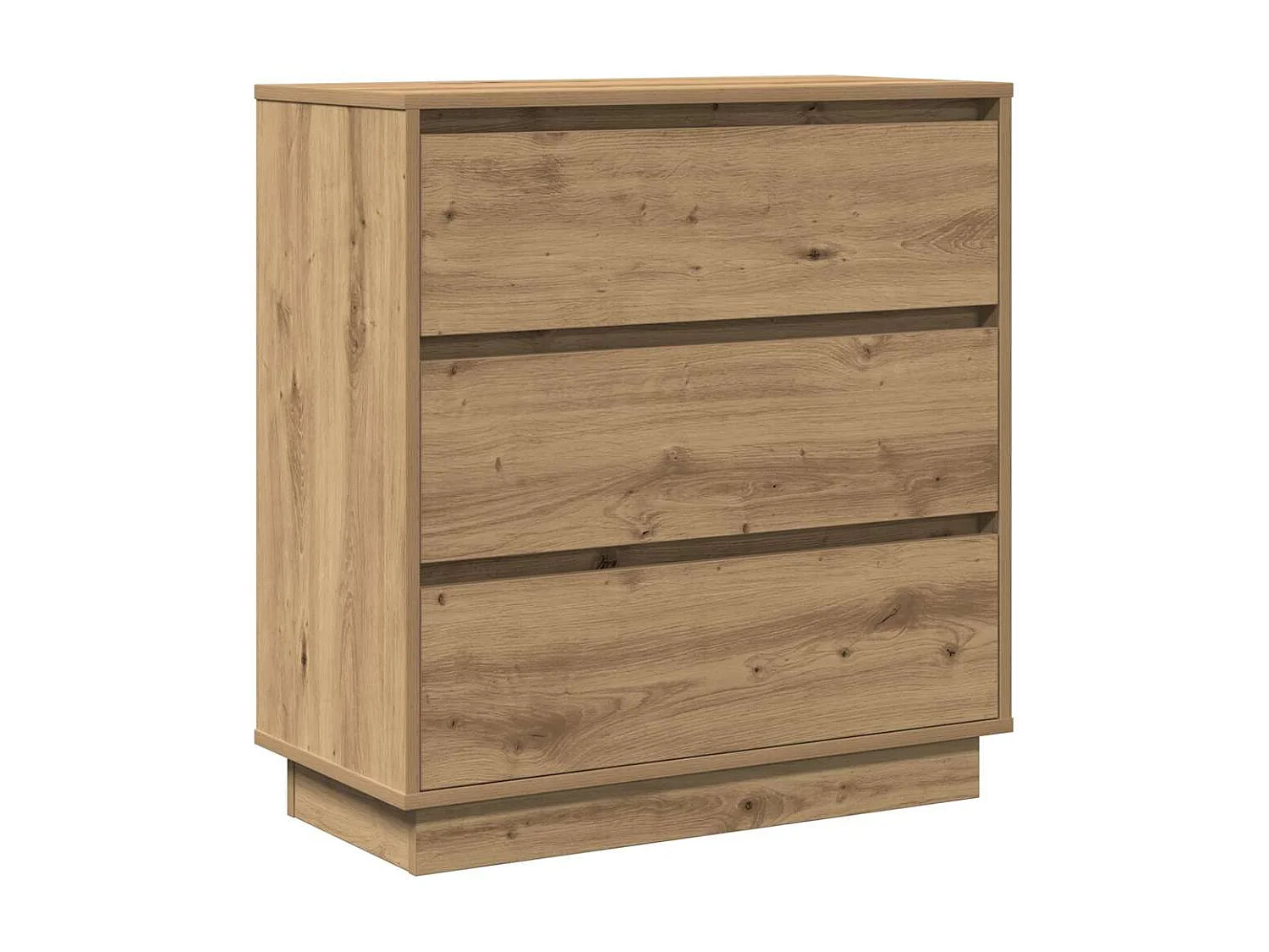 Cabinet de chevet avec tiroir chêne artisanal 71 x 34.5 x 75 cm