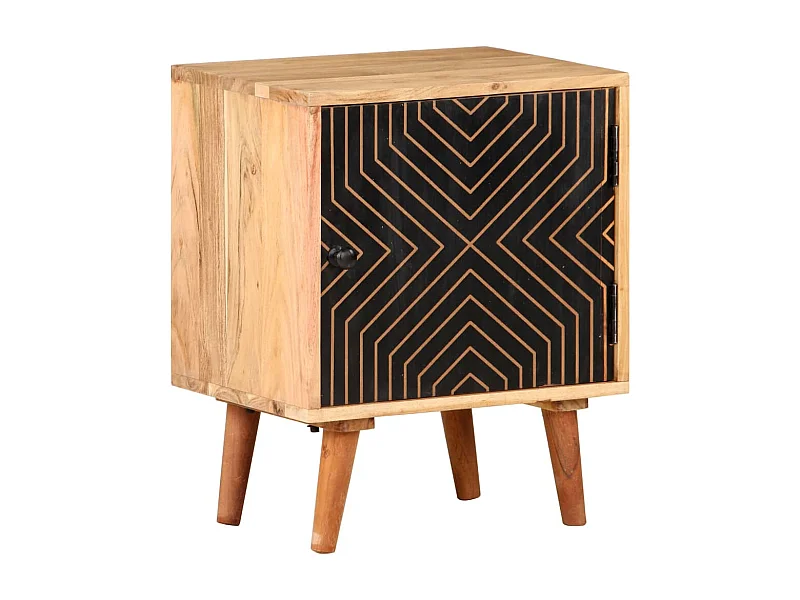 Comodino 40x30x50 cm Legno massello di acacia