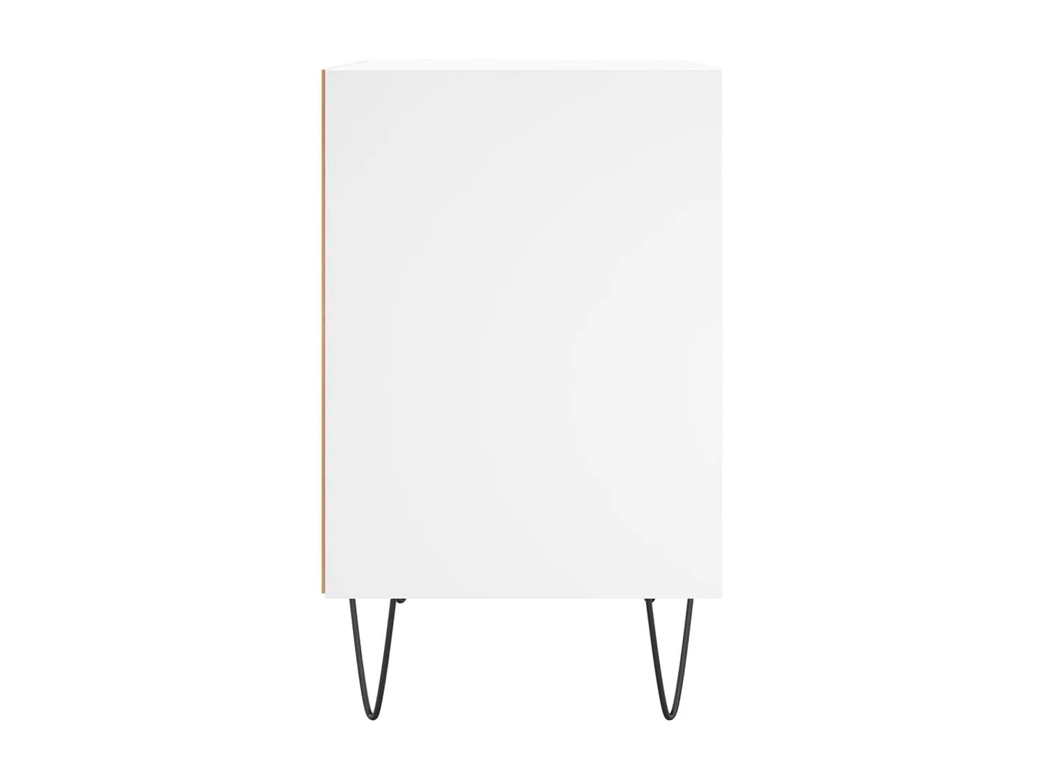 Comodini 2 pezzi bianchi 40x30x50 cm in legno ingegnerizzato