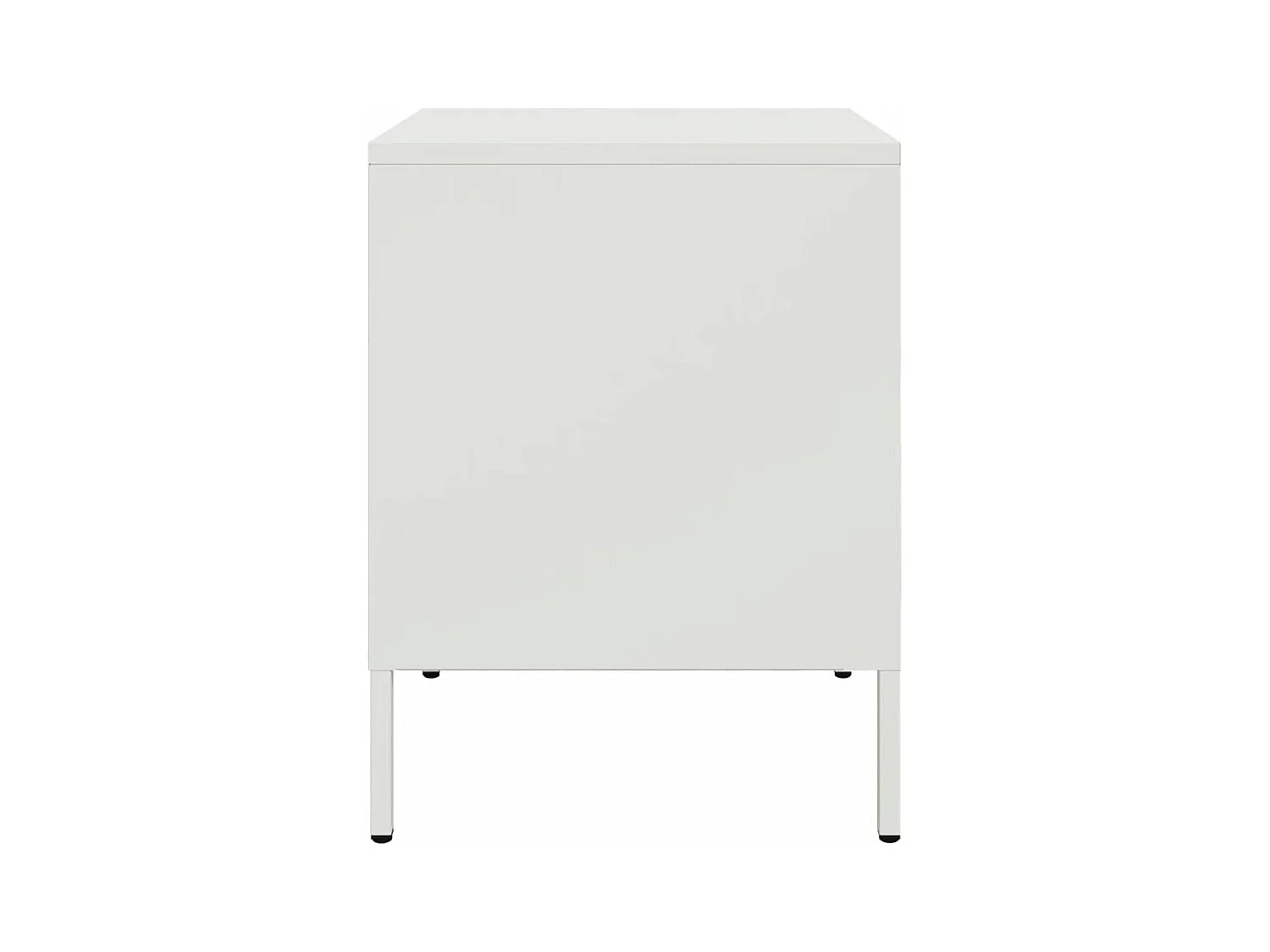 Wit nachtkastje 36x39x50,5 cm staal