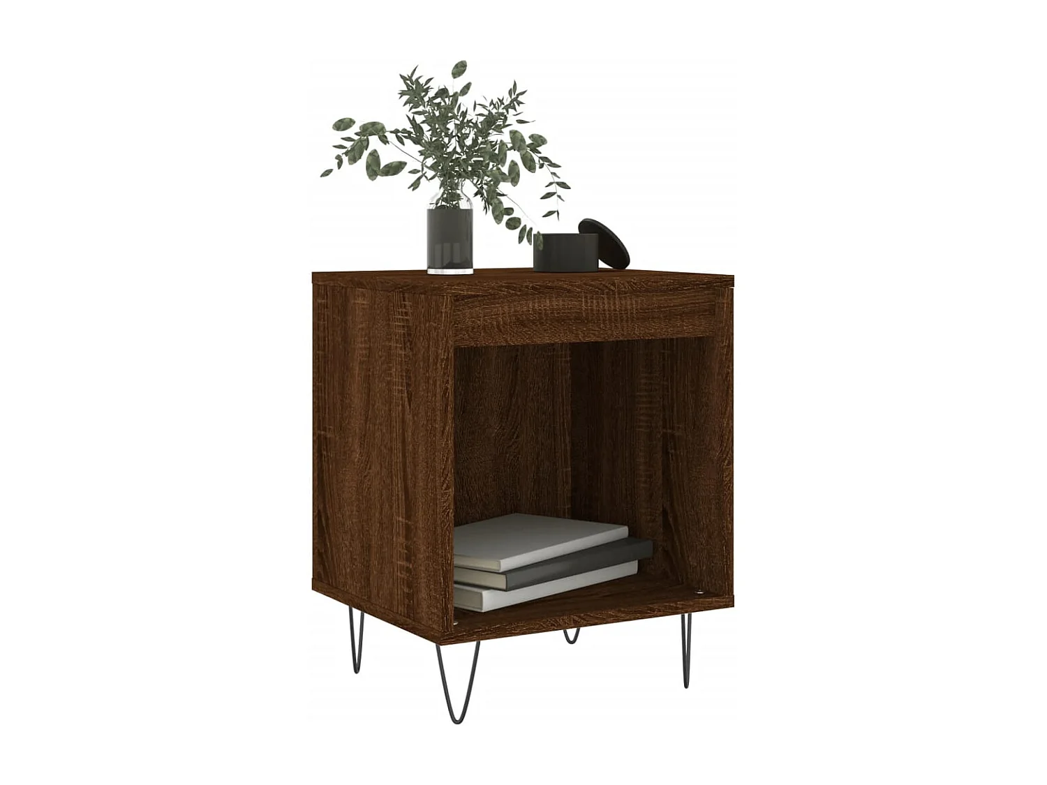 Tables de chevet 2 pcs chêne marron 40x35x50 cm bois ingénierie