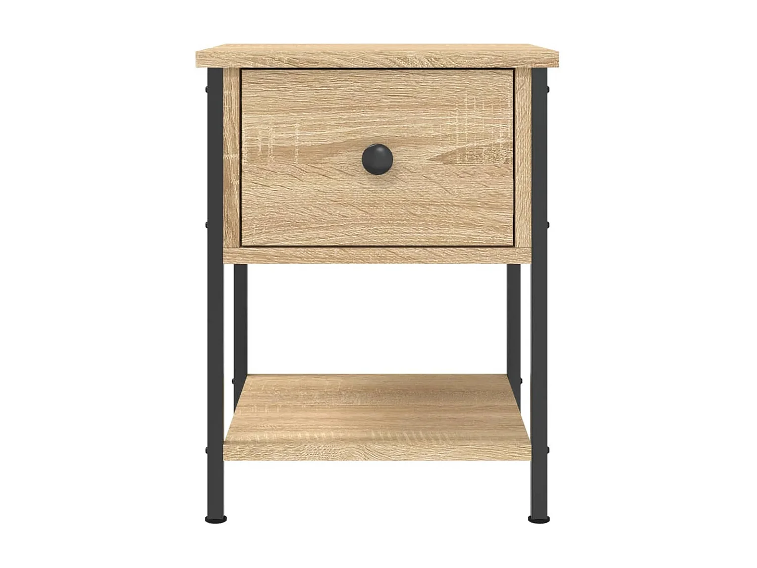 Tables de chevet 2 pcs chêne sonoma 34x35,5x45 cm