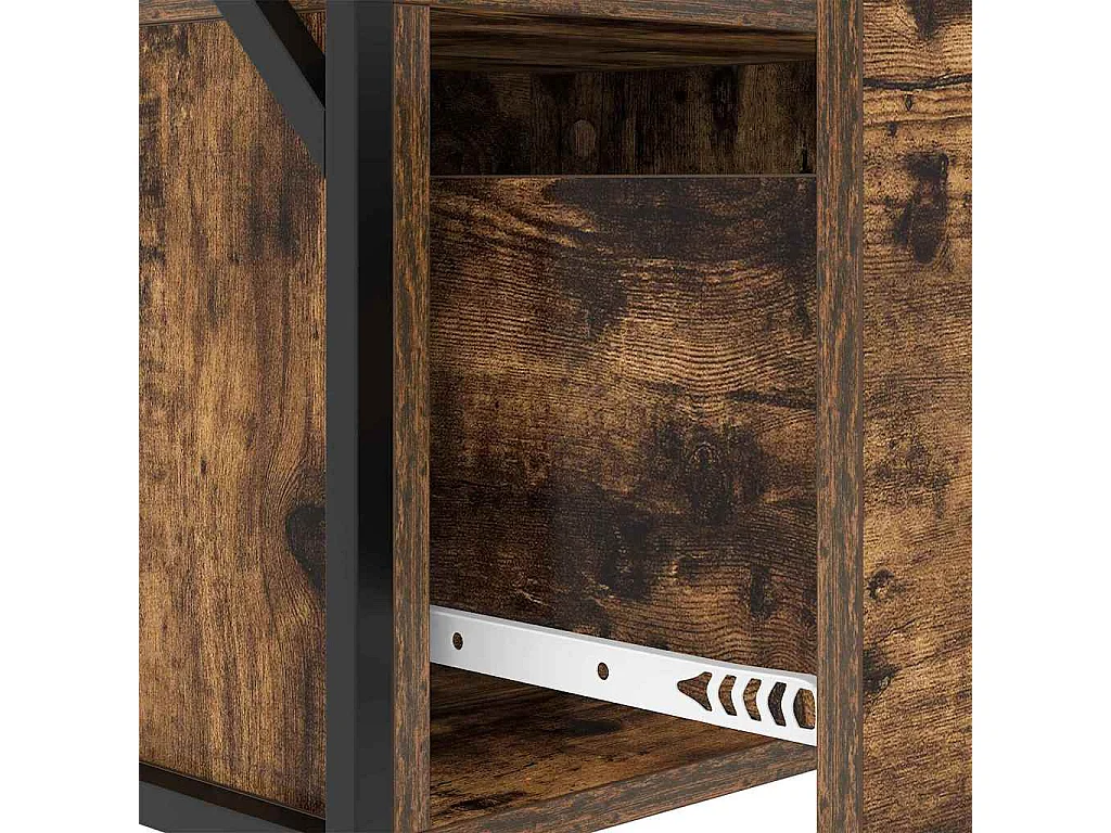 Cabinet de chevet Chêne fumé 40 x 31 x 60 cm Bois d'ingénierie