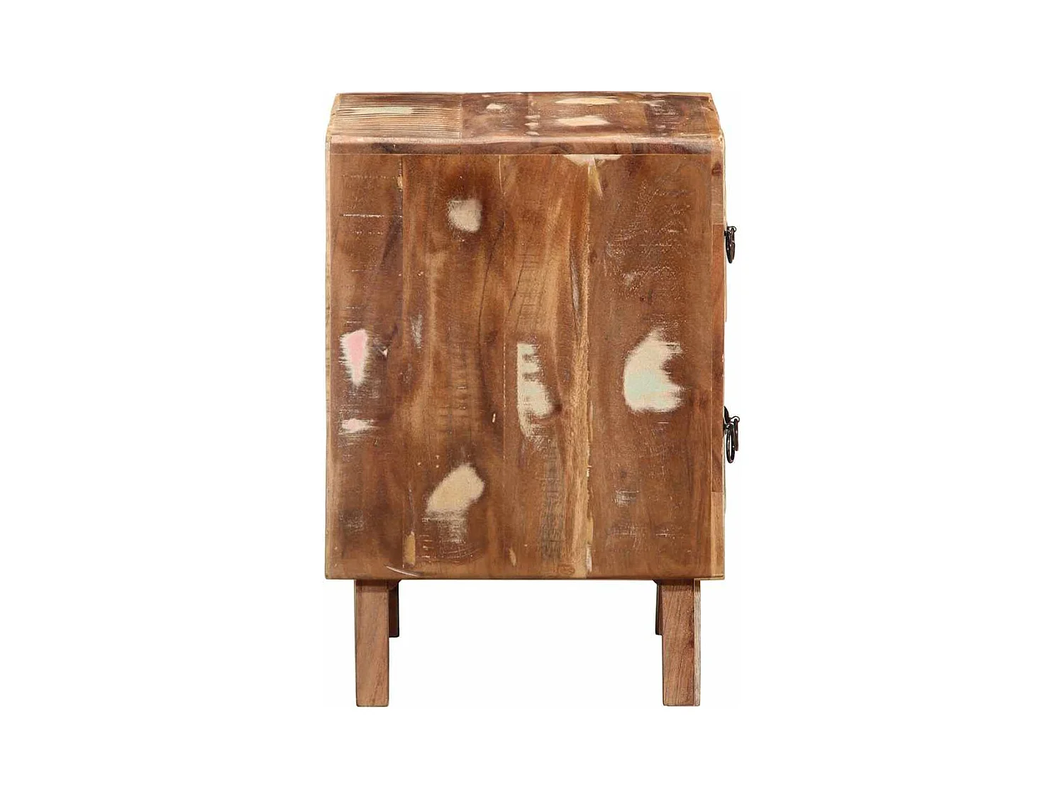 Nachtkastje 2 stuks 40x32x46 cm massief gerecycled hout