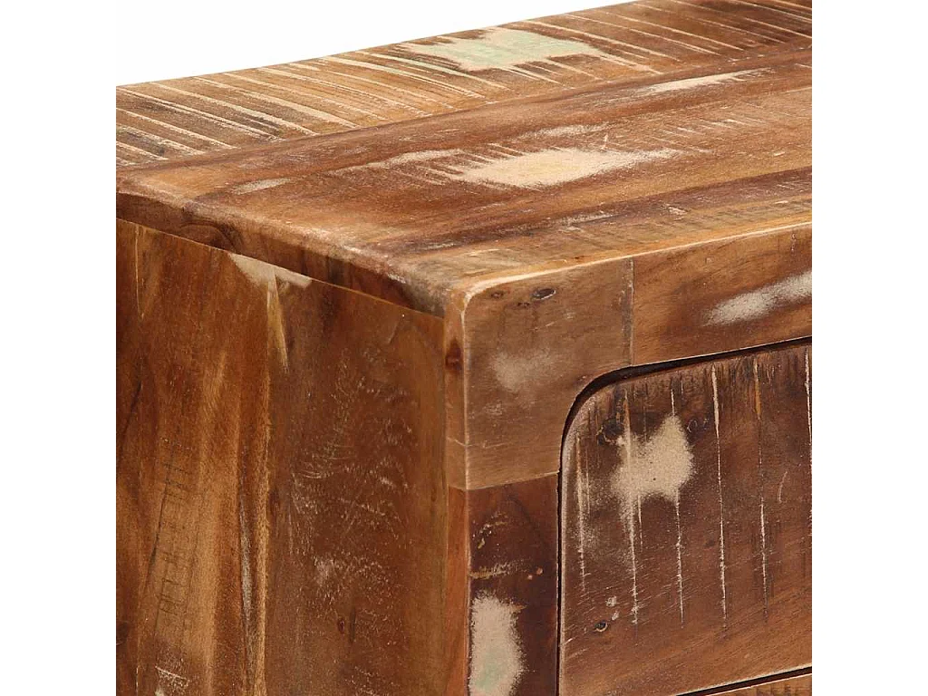 Nachtkastje 2 stuks 40x32x46 cm massief gerecycled hout