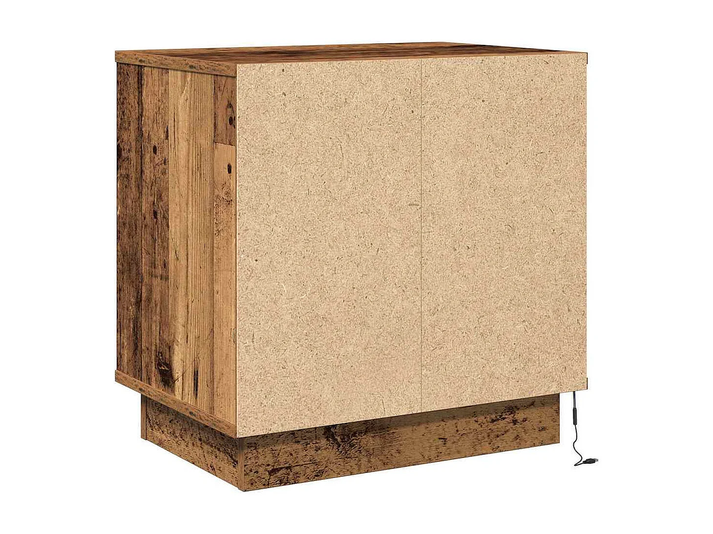 Cabinet de chevet avec 2 pcs Bois Ancien 50 x 34.5 x 50 cm.