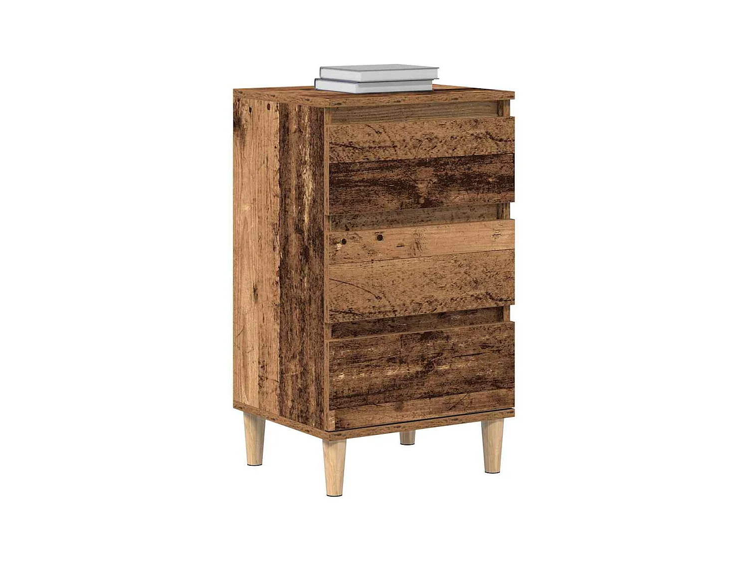 Nachtkastje Antiek hout 40 x 35 x 70 cm Bewerkt hout