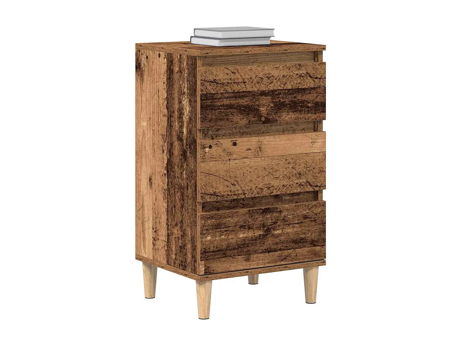 Cabinet de chevet Bois ancien 40 x 35 x 70 cm Bois d'ingénierie