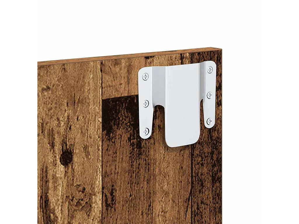 Mobile letto 2 pezzi, legno antico, 48,5 x 32,5 x 80 cm