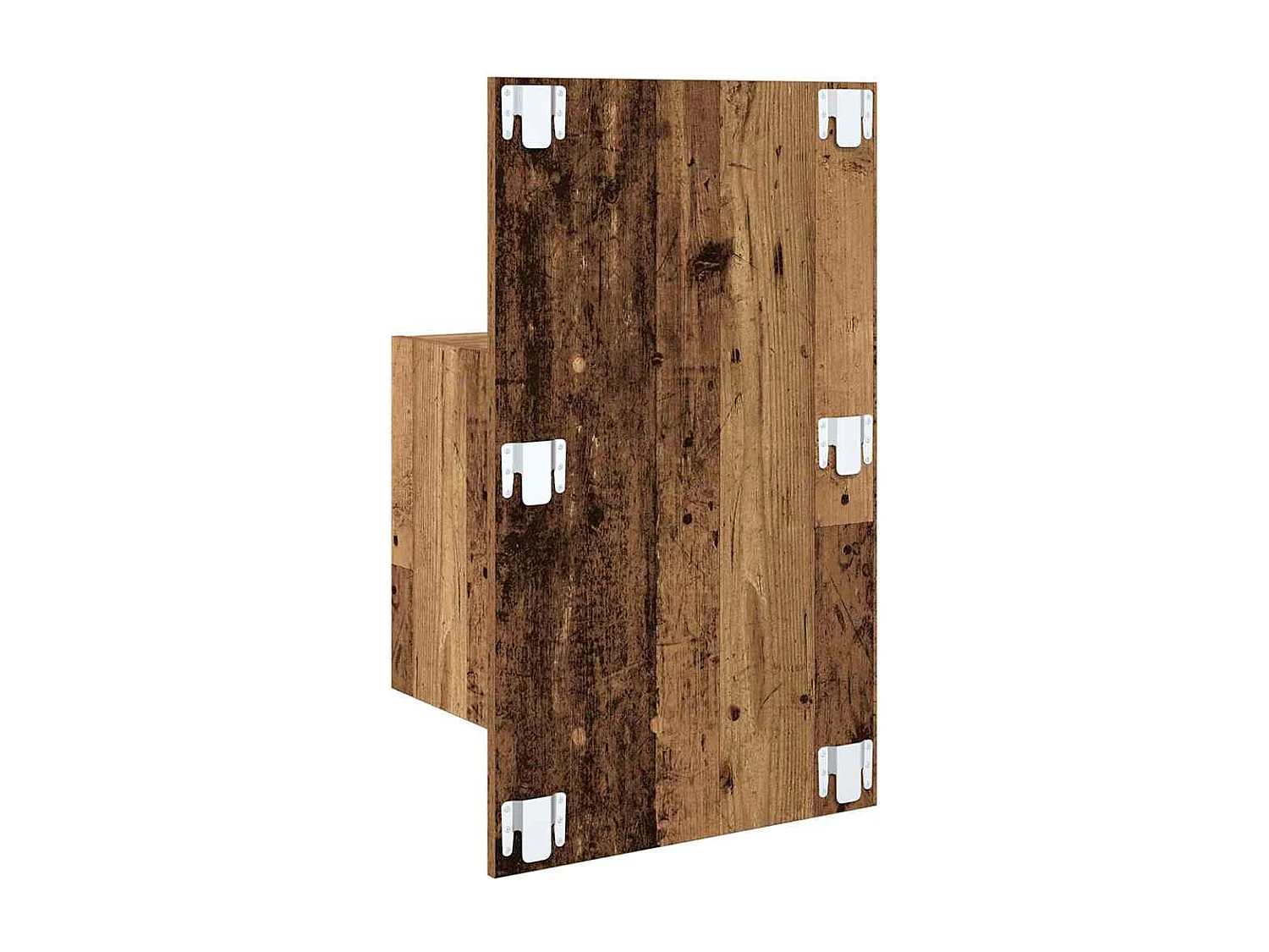 Mobile letto 2 pezzi, legno antico, 48,5 x 32,5 x 80 cm