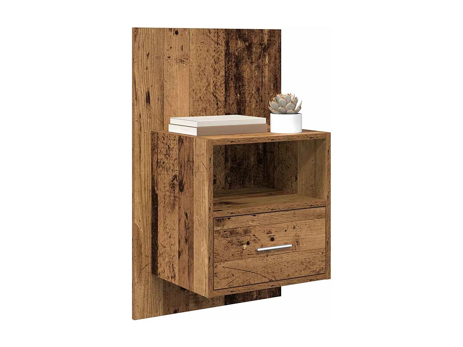 Armoire de lit 2 pcs Bois ancien 48,5 x 32,5 x 80 cm