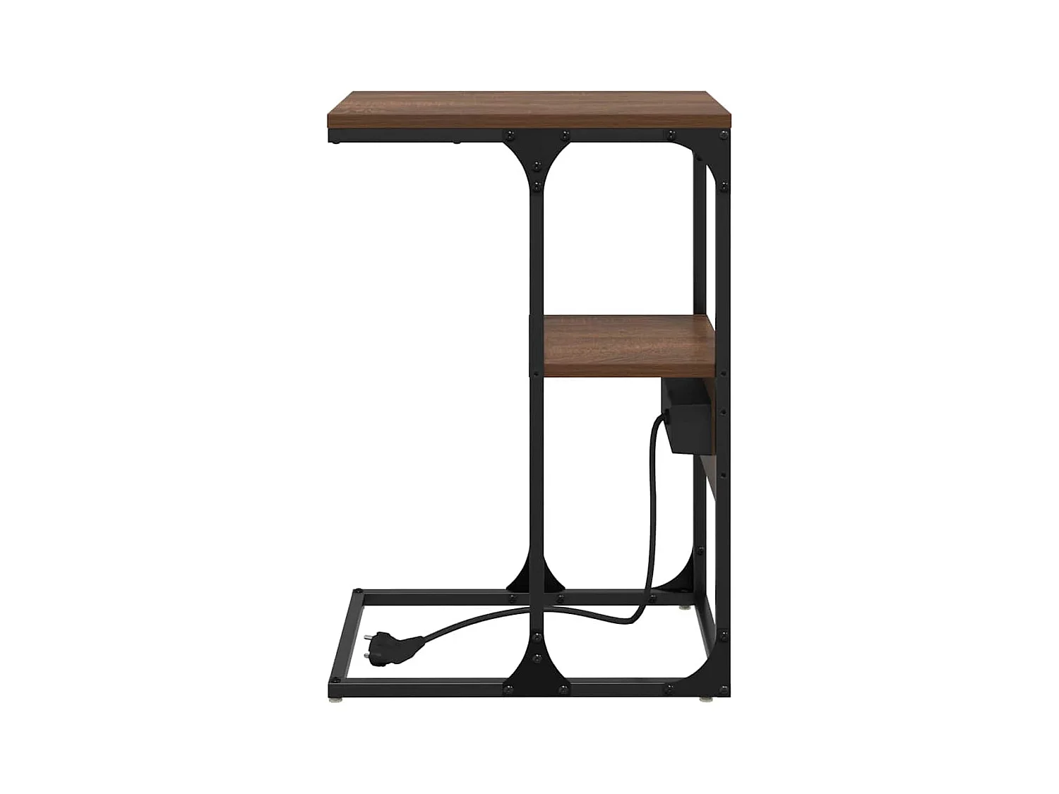 Comodino con cassetto Rovere marrone 41,5 x 26 x 60,5 cm