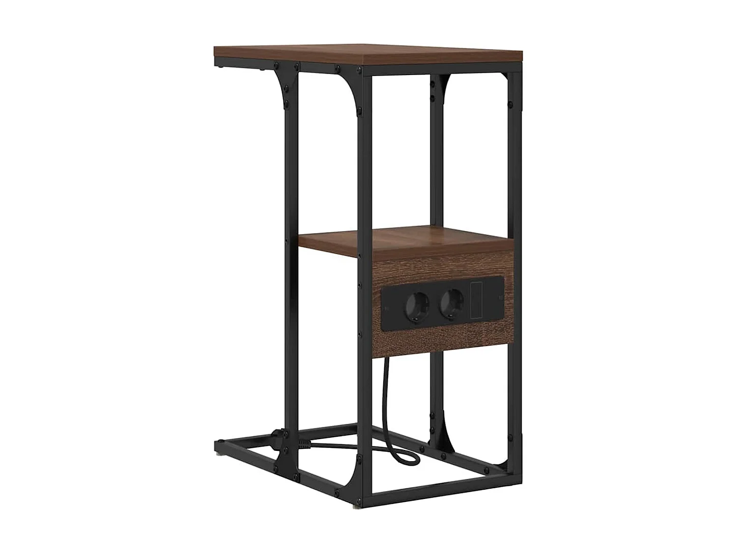 Cabinet de chevet avec tiroir Chêne marron 41.5 x 26 x 60.5 cm