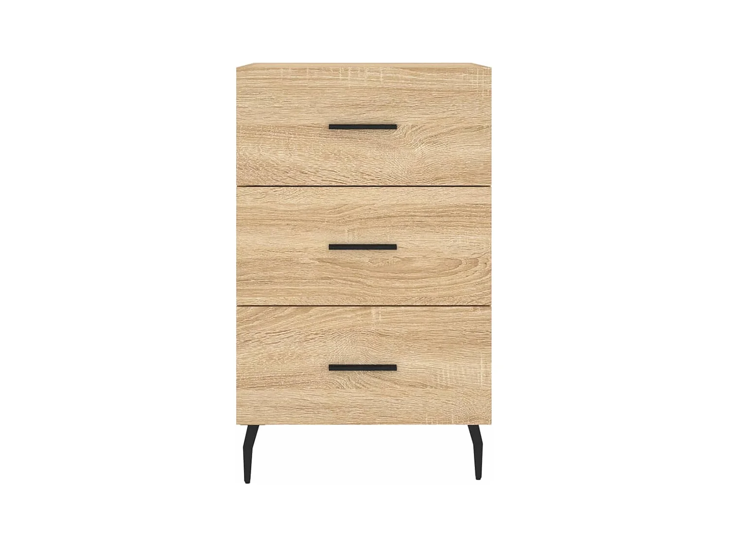 Comodino in rovere Sonoma 40x40x66 cm in legno ingegnerizzato