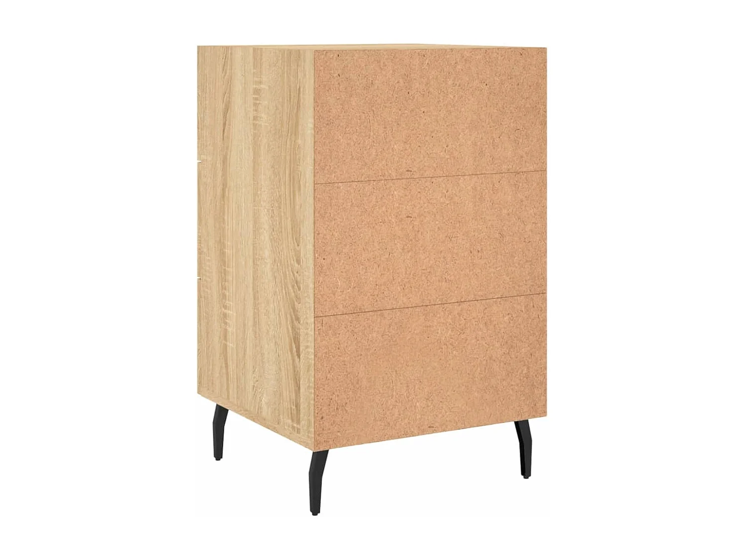 Comodino in rovere Sonoma 40x40x66 cm in legno ingegnerizzato