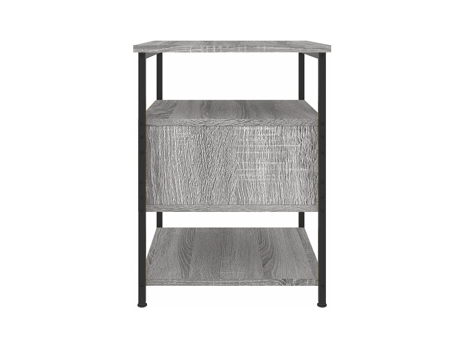 Mesita de noche Sonoma gris 40x42x56 cm Madera de ingeniería